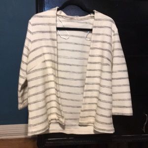 Casual jacket / blazer with black stripes